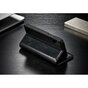 Etui portefeuille en cuir Caseme Oil iPhone X XS - Biblioth&egrave;que Noir