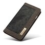 Caseme Canvas Wallet &Eacute;tui en tissu la biblioth&egrave;que compatible avec iPhone 6 6s - Gris Cendr&eacute; Charbon