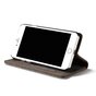 Caseme Canvas Wallet &Eacute;tui en tissu la biblioth&egrave;que compatible avec iPhone 6 6s - Gris Cendr&eacute; Charbon
