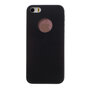 Coque en silicone compatible avec iPhone 5 5s SE 2016 coque noire