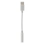 Dongle de c&acirc;ble audio d&#039;entr&eacute;e de prise casque universel USB-C vers AUX - Blanc