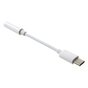 Dongle de c&acirc;ble audio d&#039;entr&eacute;e de prise casque universel USB-C vers AUX - Blanc