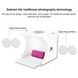 Puluz Foldable Photo Studio Lightroom Box LED - Tente portable 6 fond de couleur