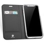 DUX DUCIS Skin Pro Series - &eacute;tui en cuir compatible avec iPhone X XS - gris