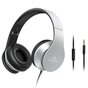 Casque st&eacute;r&eacute;o filaire supra-auriculaire i60 - Microphone Argent M&eacute;tallis&eacute;