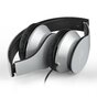 Casque st&eacute;r&eacute;o filaire supra-auriculaire i60 - Microphone Argent M&eacute;tallis&eacute;