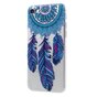 Coque iPhone 7 8 SE 2020 SE 2022 en TPU Clear Dreamcher Feather - Bleu Violet