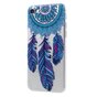 Plume Dreamcatcher Transparente la coque TPU compatible avec iPhone 7 8 SE 2020 SE 2022 - Bleu Violet