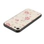 &Eacute;tui en cuir hybride TPU PU &agrave; imprim&eacute; floral compatible avec iPhone 7 8 SE 2020 SE 2022 - Couleur cr&egrave;me rose