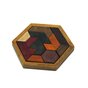 Puzzle hexagonal en bois - Puzzle Puzzle - Jeu difficile et amusant en cadeau