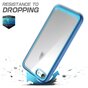 Transparent Convient compatible avec iPhone 7 8 SE 2020 SE 2022 Hybride Absorbant Les Chocs R&eacute;sistant Aux Rayures - Bleu