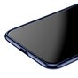 Coque iPhone X XS Baseus Simple Series transparente - Bleu