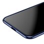 Baseus Simple Series transparent la coque compatible avec iPhone X XS - Bleu