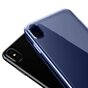 Baseus Simple Series transparent la coque compatible avec iPhone X XS - Bleu