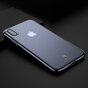 Baseus Simple Series transparent la coque compatible avec iPhone X XS - Bleu