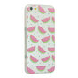 Coque en TPU past&egrave;que compatible avec iPhone 5/5s et SE 2016 Coque transparente fruit vert rose