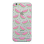 Coque past&egrave;que compatible avec iPhone 6 6s TPU Housse transparente Melon Fruit - Transparent