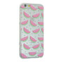 Coque past&egrave;que transparente compatible avec iPhone 6 Plus 6s Plus TPU silicone Fruit couverture transparente melon