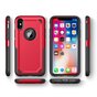 Coque Antichoc Pro Armor compatible avec iPhone X XS - Coque de protection Rouge Rouge - Protection suppl&eacute;mentaire