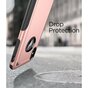 Coque iPhone X XS antichoc Pro Armor - Housse de protection en or rose - Protection suppl&eacute;mentaire