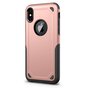 Coque iPhone X XS antichoc Pro Armor - Housse de protection en or rose - Protection suppl&eacute;mentaire