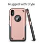 Coque Antichoc Pro Armor compatible avec iPhone X XS - Coque de protection Or Rose - Protection suppl&eacute;mentaire