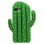 Coque en silicone cactus la coque compatible avec iPhone 7 Plus 8 Plus - Vert