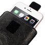 &Eacute;tui universel en cuir noir compatible avec iPhone - Max. 6,7 pouces