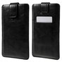 &Eacute;tui universel en cuir noir compatible avec iPhone - Max. 6,7 pouces