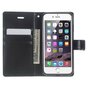 Coque Mercury Blue Moon compatible avec iPhone 7 8 SE 2020 SE 2022 - Porte-cartes Noir