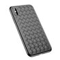 Baseus Weaving Case Coque en TPU tiss&eacute;e compatible avec iPhone X XS - Noir