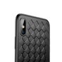 Baseus Weaving Case Coque en TPU tiss&eacute;e compatible avec iPhone X XS - Noir