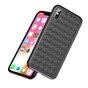 &Eacute;tui TPU tiss&eacute; Baseus Weaving Case pour iPhone X XS - Noir