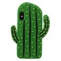 Coque iPhone X XS en silicone 3D cactus - Vert