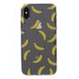 Coque Fruit Banane en TPU la coque compatible avec iPhone X XS - Jaune Transparent