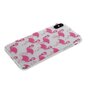 Coque iPhone X XS flamants roses TPU - Transparente