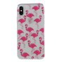Coque en TPU Flamants roses la coque compatible avec iPhone X XS - Transparente