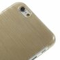 Coque rigide bross&eacute;e compatible avec iPhone 6 6s - Beige