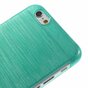 Coque rigide bross&eacute;e compatible avec iPhone 6 6s - Bleu