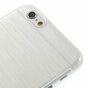 Coque rigide bross&eacute;e la coque compatible avec iPhone 6 Plus 6s Plus - Blanc