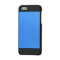 Coque en aluminium compatible avec iPhone 5 5s SE 2016, coque rigide - Bleu