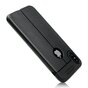 Cuir Litchi Grain la coque TPU compatible avec iPhone X XS - Noir