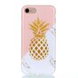Coque en marbre d&#039;ananas dor&eacute; la coque compatible avec iPhone 6 6s - Or blanc rose