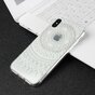 Mandala Transparent &eacute;tui rigide hybride en TPU compatible avec iPhone X XS - Blanc