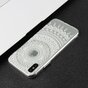 Mandala Transparent &eacute;tui rigide hybride en TPU compatible avec iPhone X XS - Blanc