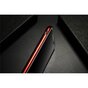 TPU en fibre de carbone la coque compatible avec iPhone X XS - Rouge