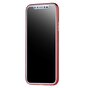 TPU en fibre de carbone la coque compatible avec iPhone X XS - Rouge