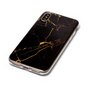 Coque en marbre TPU Marble Cover compatible avec iPhone X XS - Noir Or