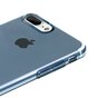 Coque transparente Baseus Simple Series pour iPhone 7 Plus 8 Plus - Bleu