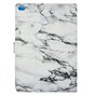&Eacute;tui en marbre &agrave; couverture en marbre compatible avec iPad 2017 2018 - Blanc Gris
